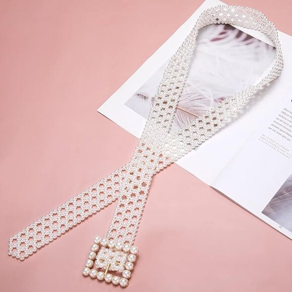 Elegant Adjustable Faux Pear Belt - Chic, Braided Waistband for Every Occasion main image 3